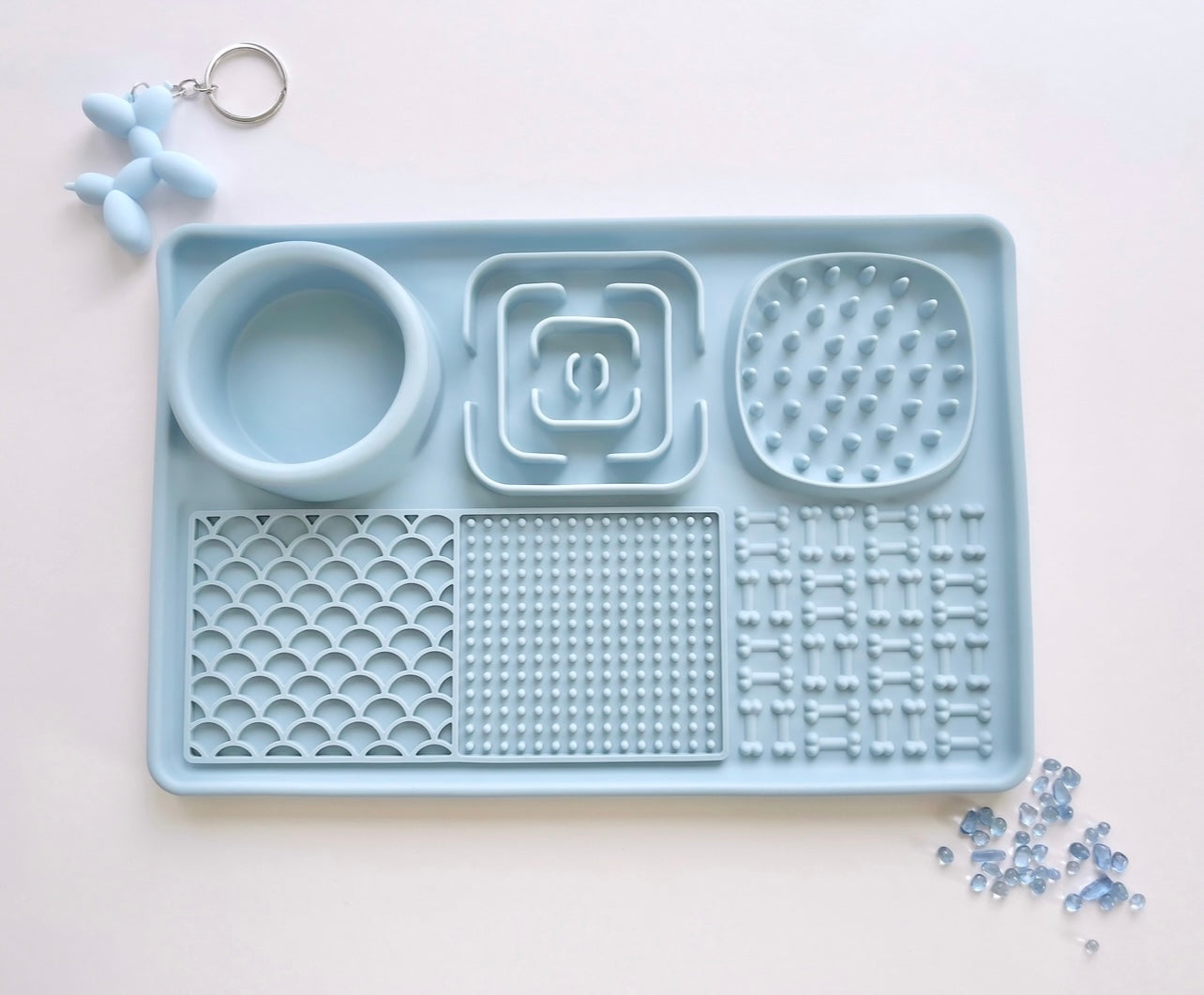 Blue Silicone Enrichment Mat