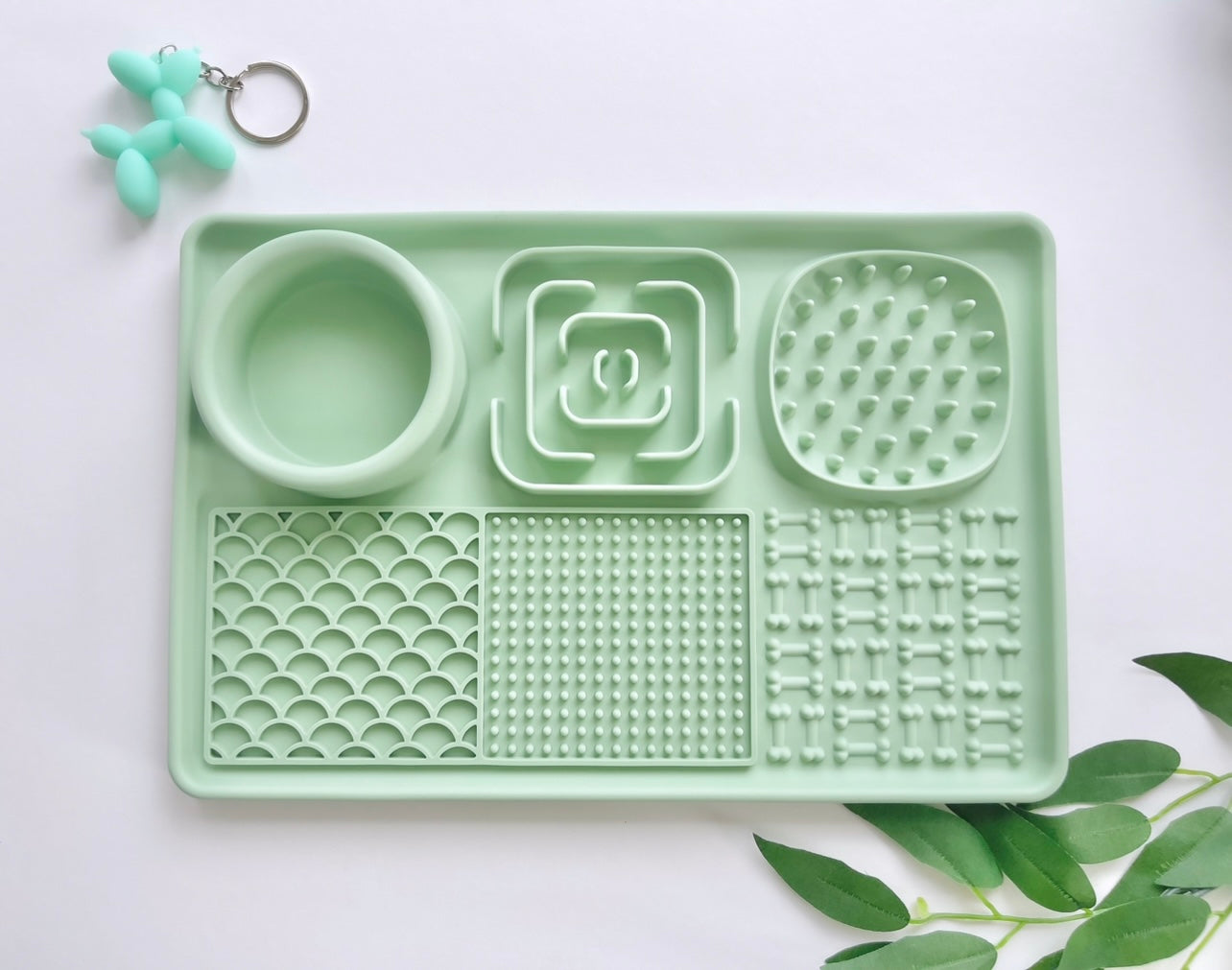 Green Silicone Enrichment Mat