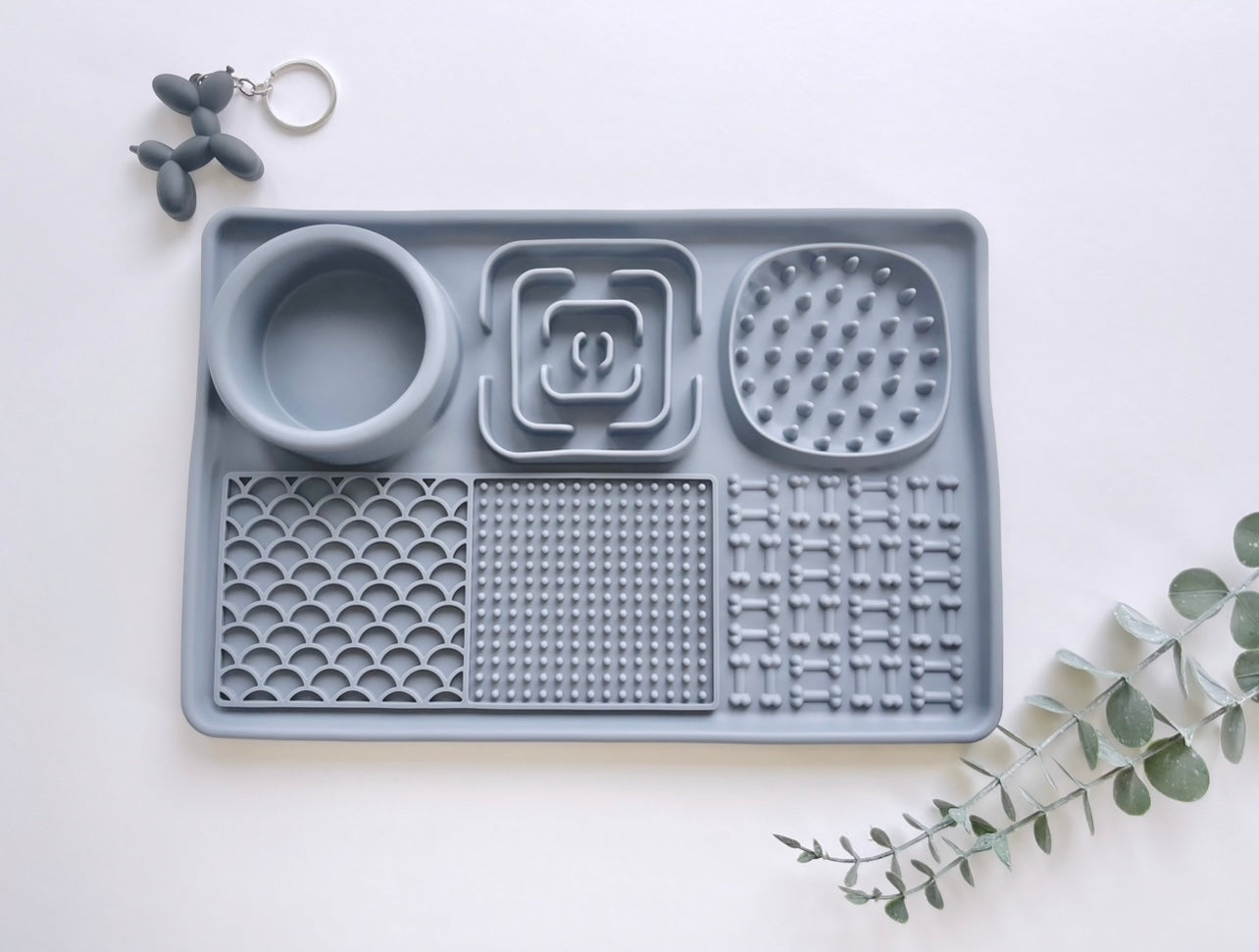Grey Silicone Enrichment Mat